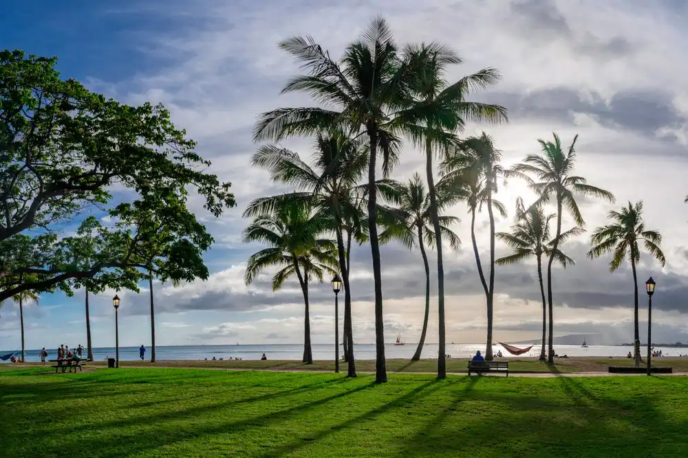 Ala Moana Beach Park on Oahu