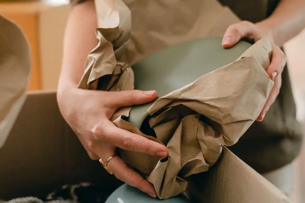 Packing of household goods.